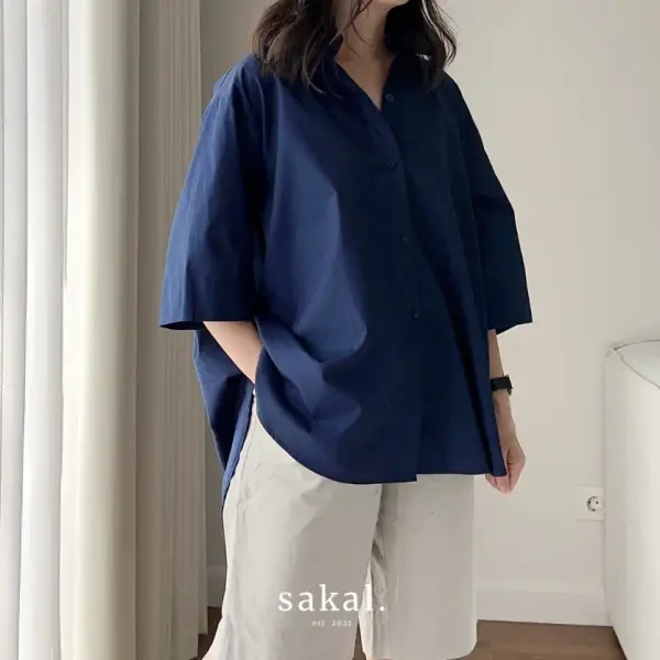 SAKAL Boxy Pleated Shirt
